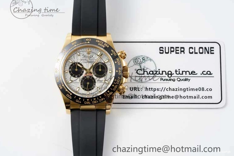Dial 1:1 Strap Oysterflex Daytona Edition QF 116518 Rubber Best SA4130 on Meteorite 0706